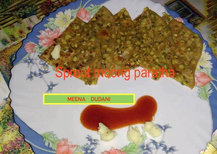 Easiest Way to Prepare Ultimate Sprout Moong  Paratha