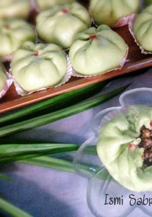 Foto resep Biapong/Bakpao Pandan Isi Kacang