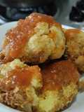 Coliflor frita con salsa bbq casera🥙🍱🍟