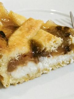 Una foto de Crostata fresas y ricota