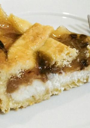 Una foto de Crostata fresas y ricota