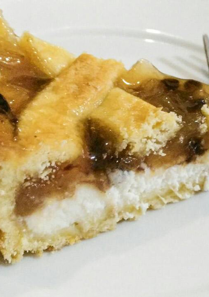 Una foto de Crostata fresas y ricota