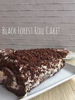 Foto resep Black Forest Roll Cake!