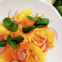 A picture of Oriental carrot salad.