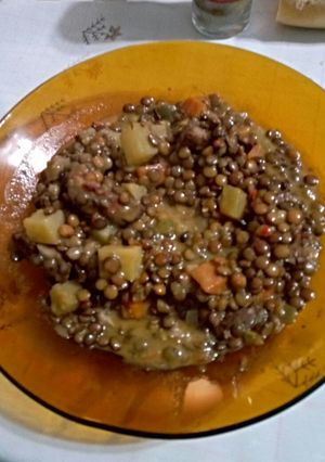 Una foto de Guiso de lentejas