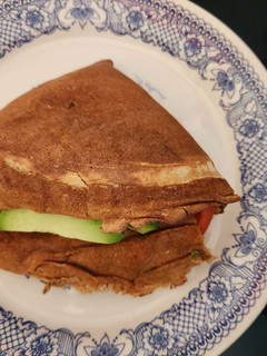 Una foto de Creps con harina integral