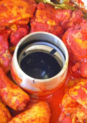 Una foto de Pollo al achiote en horno milagro-cazuela horno mágico