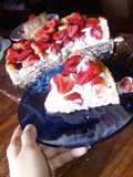 Tarta fresca-fácil de fresa y ricota
