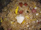 Nasi Goreng Sajiku sosis telur orak arik