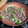 Carne molida con vegetales