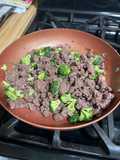 Carne molida con vegetales