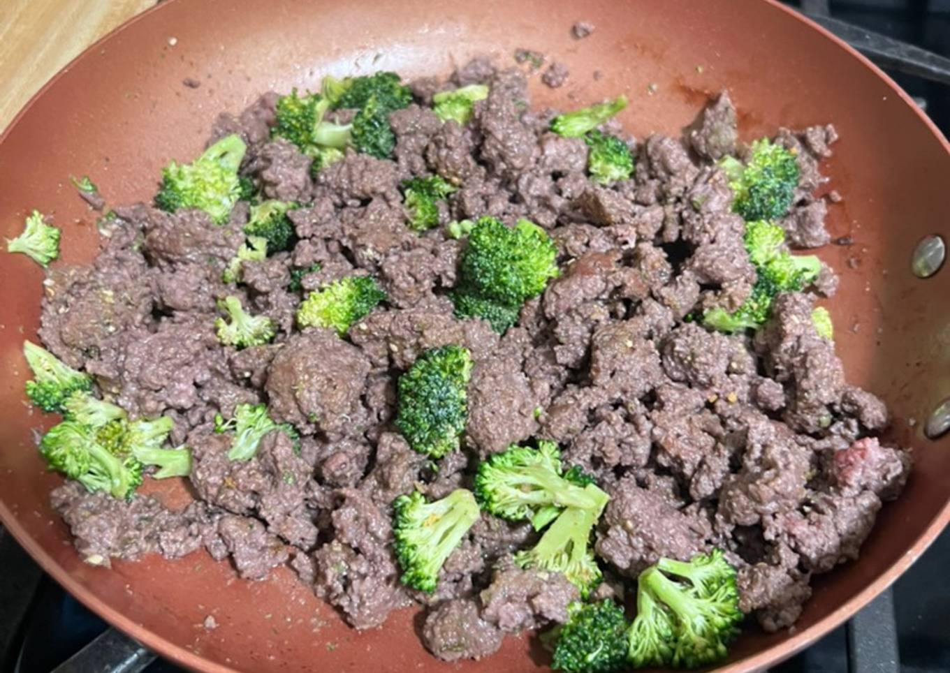 Carne molida con vegetales