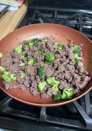 Una foto de Carne molida con vegetales