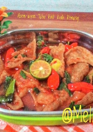 Foto resep Asem-asem Tahu Kulit Kuah Kemangi