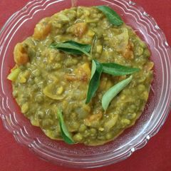 A picture of Green gram tomato curry.