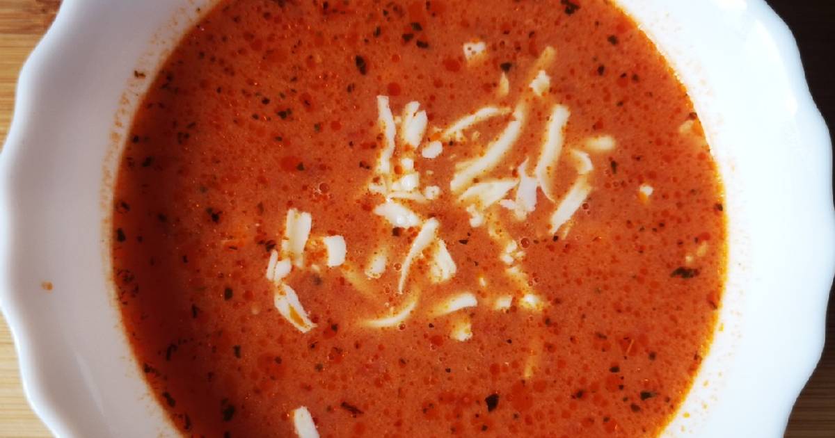 Густой томатный суп с фаршем