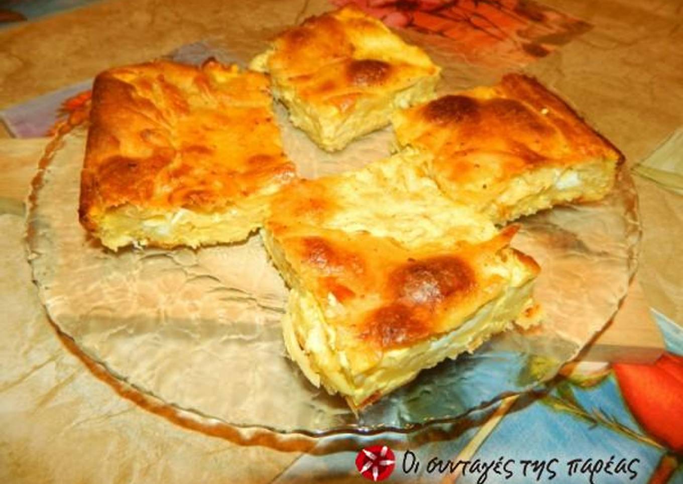Traditional spaghetti pie