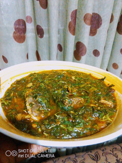A picture of Salt Trick Ewedu Soup.