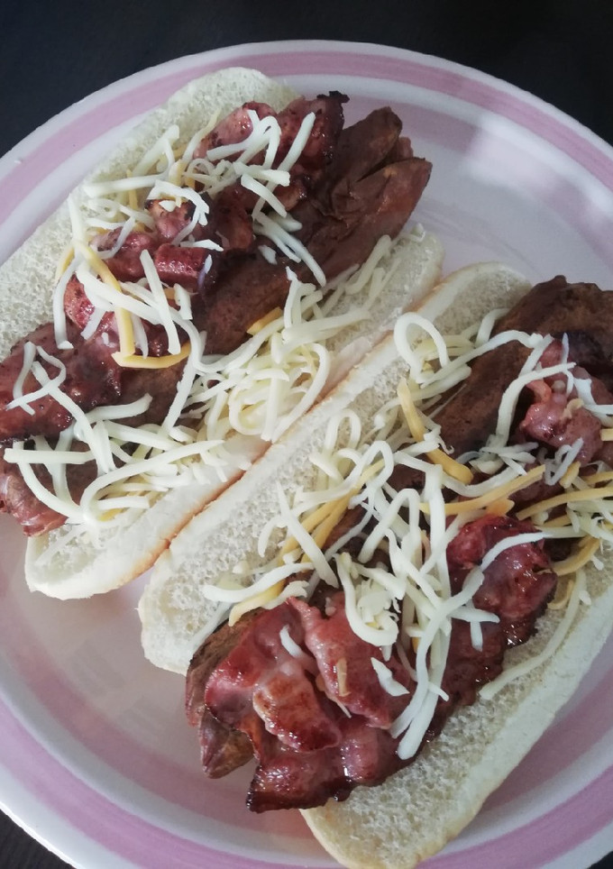 Una foto de Perritos con bacon
