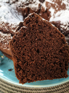 Una foto de Budín de chocolate y membrillo