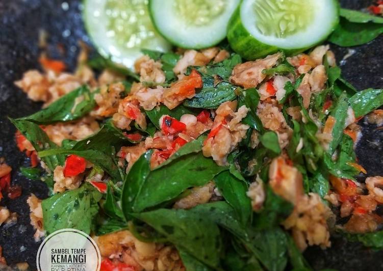 Bumbu memasak Sambel Tempe Kemangi yang Bisa Manjain Lidah