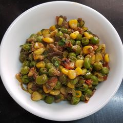 A picture of Matar corn chaat.