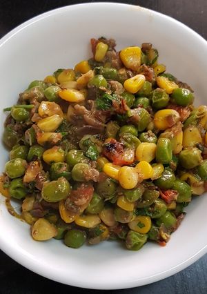 A picture of Matar corn chaat.