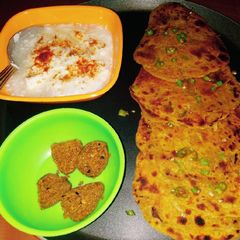 Lauki Paratha thepla A picture of Lauki Paratha thepla.