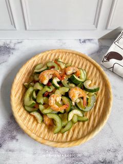Foto resep Tumis Timun Jepang Udang