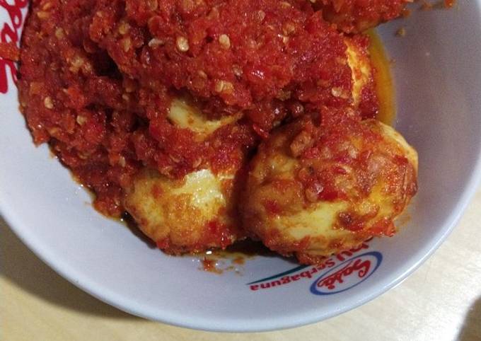 Resep: Balado telor sederhana tpi enak Farah Quinn