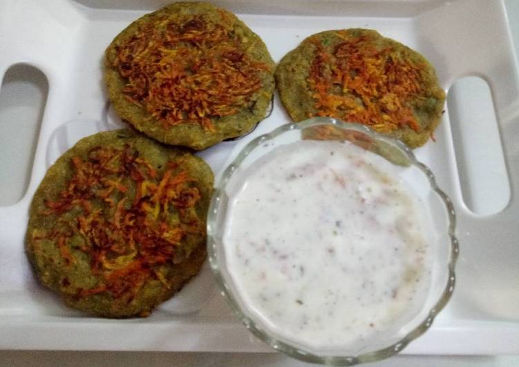 Easiest Way to Prepare Perfect Carrot &amp; spinach pancake