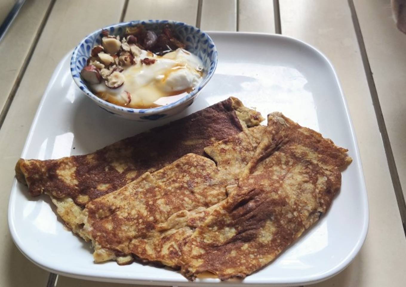 Crêpes (omelette) de banane