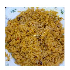 A picture of Jollof din shinkafa da wake.
