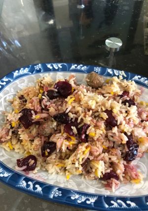 عکسی از دستور گیلاس پلو