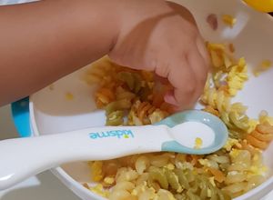 Foto resep Stir-fried Fusilli (fusilli tumis) MPASI 10 Bulan