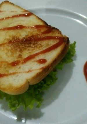 A picture of Shami Kabab Sandwich😍😋.