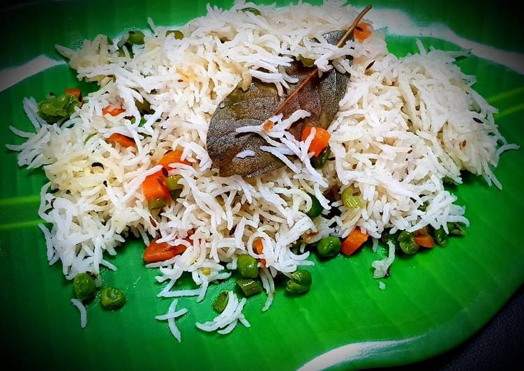 Easiest Way to Make Homemade Jeera Veg Pulav (Cumin Veg Pulav)