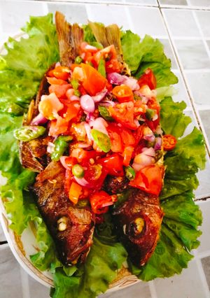Foto resep Ikan goreng sambal dabu dabu curah