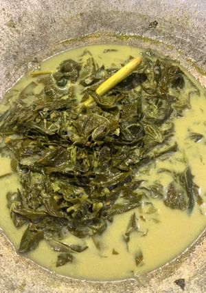 Foto resep Sayur daun singkong kuah santan