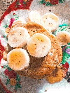 Hình của món 🍌Bánh pancake chuối yến mạch🥞.