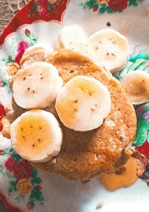 Hình của món 🍌Bánh pancake chuối yến mạch🥞.