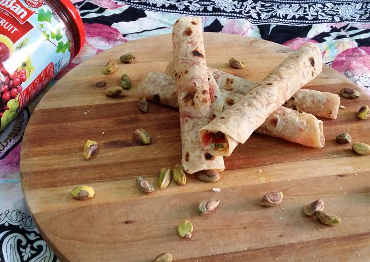 Mini Roti Jam Wraps