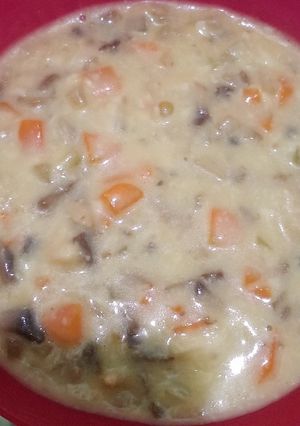 Foto resep Sup krim jamur / sup jamur / mushroom creamy soup