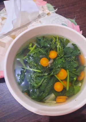 Foto resep Sayur Bayam Kemangi Sayur Bening ala Dapur Rumah