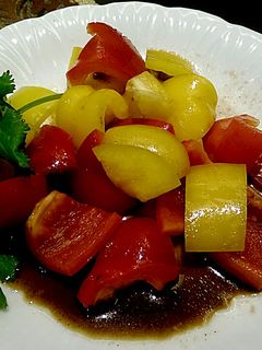 夏日爽口涼拌料理part4 ~ 涼拌油醋甜椒 的食譜成品照片