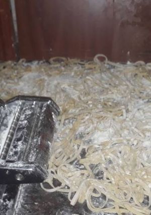 Una foto de Fideos caseros