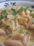 Curry de edamames y alubias