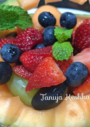 A picture of Lime mojito Fruit Salad.