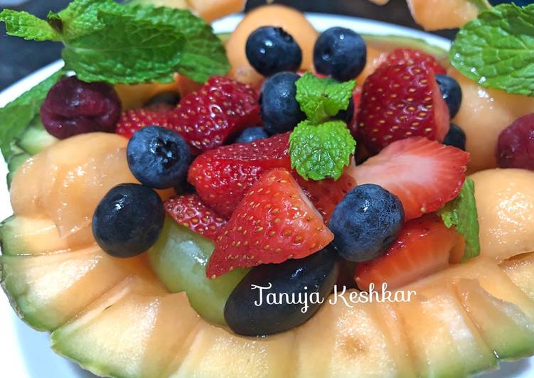 Steps to Make Quick Lime mojito Fruit Salad