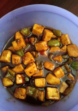 A picture of Chilli paneer.